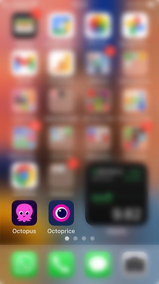 adding Octoprice to mobile homescreen